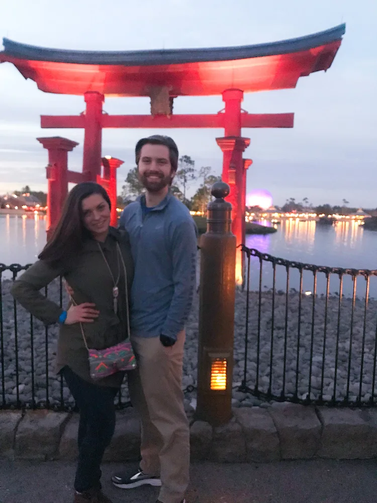 Kat and Chris at Epcot