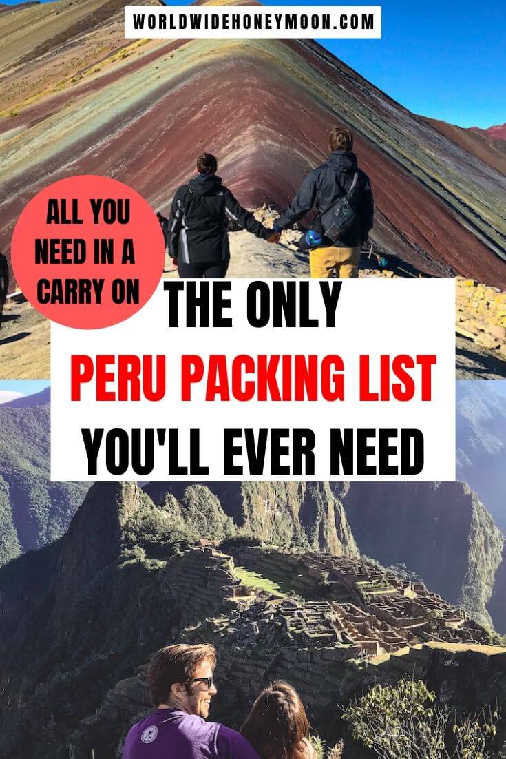 Peru Packing List | Peru Packing List Woman | Peru Packing | Peru Packing List Clothes | Peru Packing List Man | Peru in a Carry On | Carry On Packing Peru | Peru Outfits Travel for Women | Peru Outfits Travel | Peru Outfits Winter | Peru Outfits Summer #perutravel #peru #perupacking #carryononly #perupackinglist
