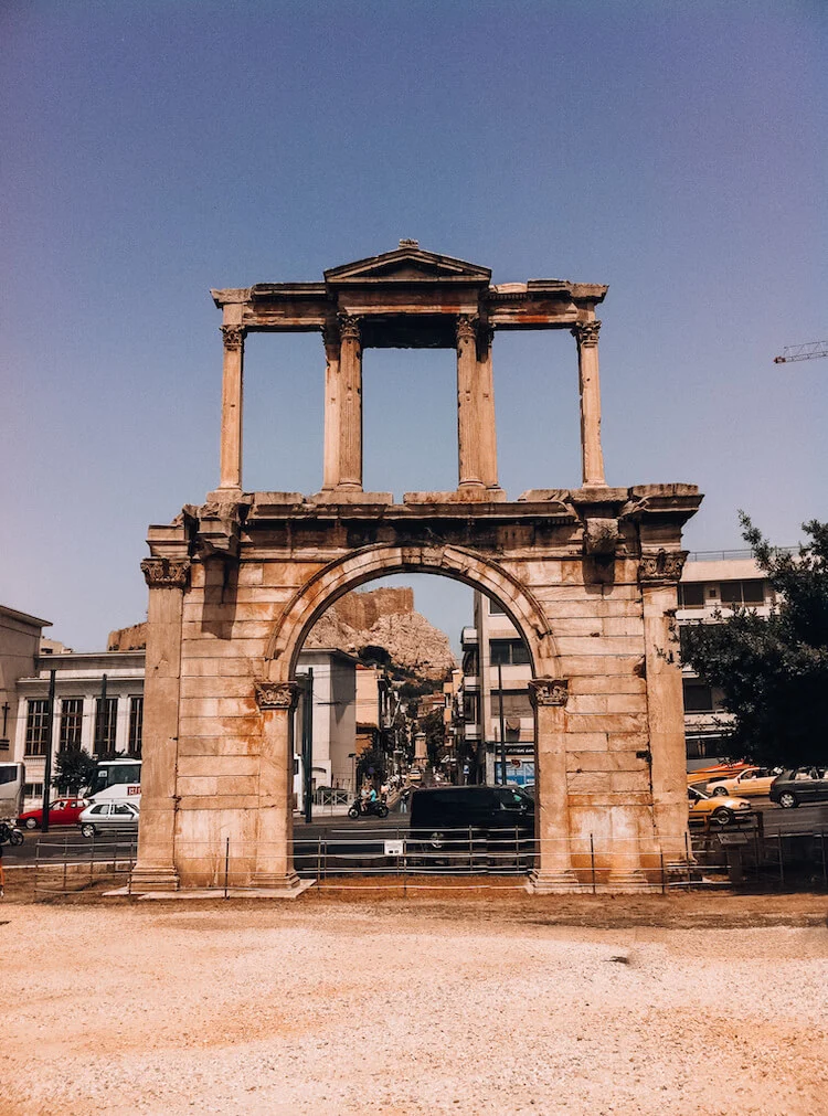 Hadrian's Gate in Athens, Greece