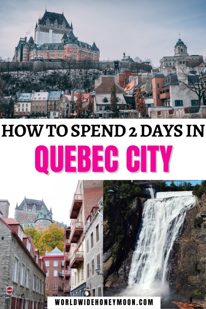 This is the ultimate Quebec City 2 day itinerary | Quebec City Canada | 2 Days in Quebec City | 2 Day Itinerary Quebec City | What to do in Quebec City in 2 Days | Quebec City Things to do | Quebec City 2 Days | Weekend in Quebec City | Quebec Weekend Trip | Quebec City Weekend | Girls Weekend Quebec City | Canada Travel | Quebec Canada | Visit Canada | Visit Quebec City | Things to do in Quebec City