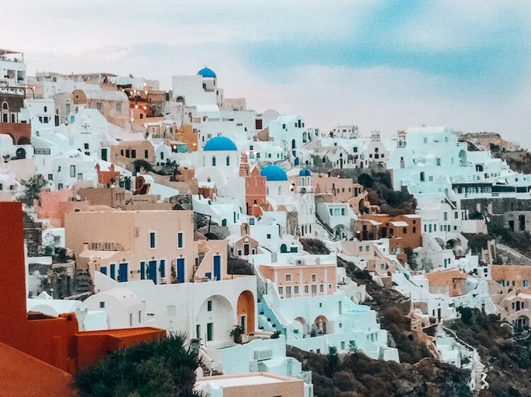 Santorini close to sunset