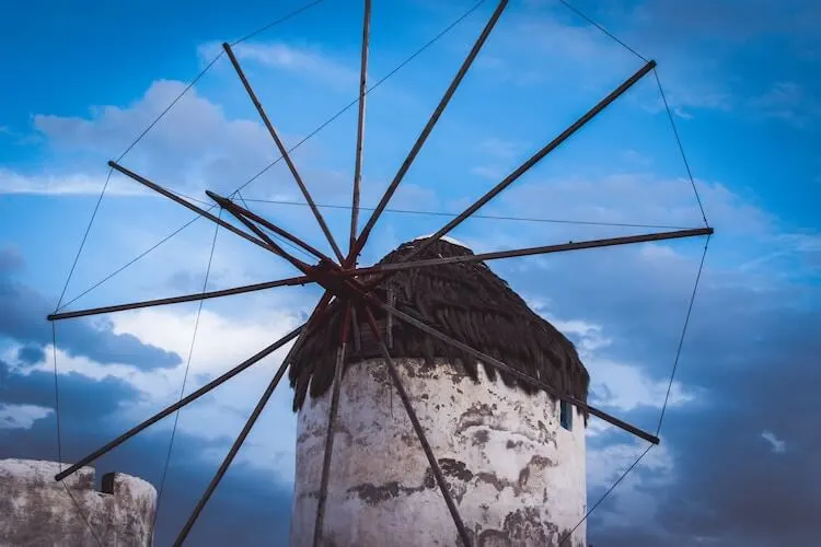 Windmill in Mykonos During Greece itinerary in 7 days