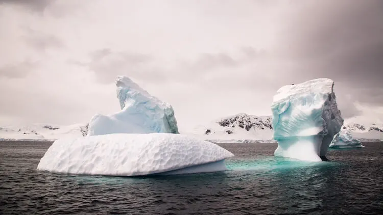 Icebergs in Antarctica