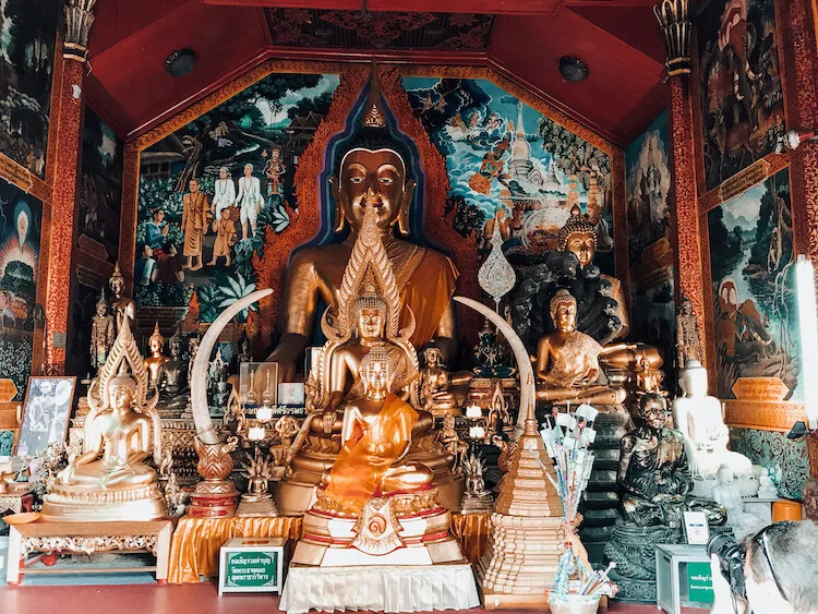 Inside one of the temples in the Old City, Chiang Mai