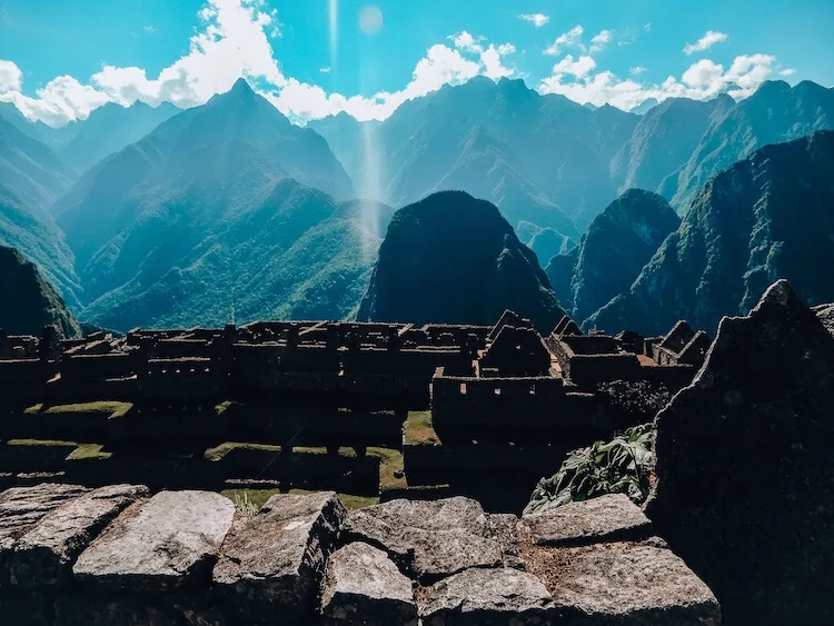 Machu Picchu and the mountains
