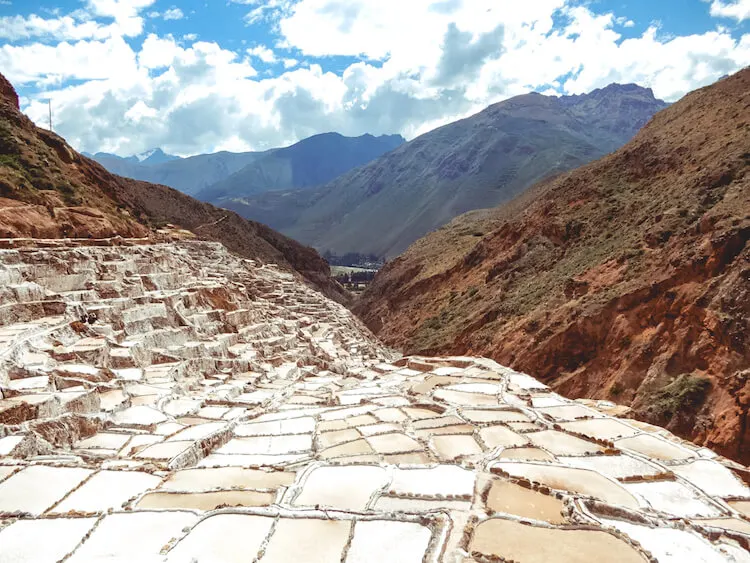 Maras Salt Mines in the Sacred Valley from Cusco