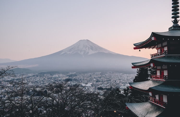 Mt Fuji in Japan- unique places to travel in 2020