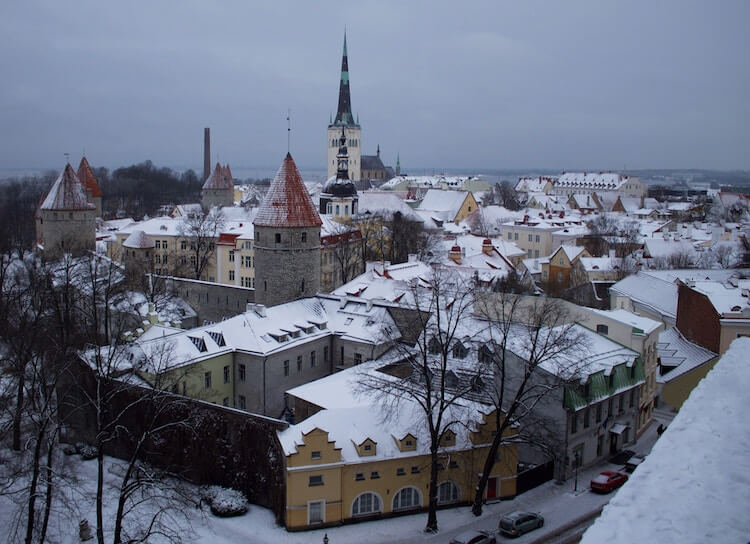 Tallin, Estonia in winter