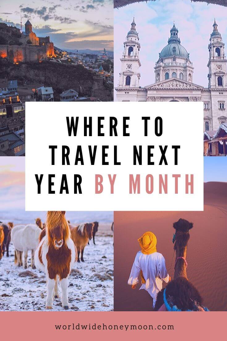 Where to Travel Next Year By Month