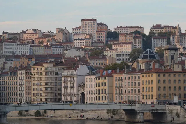 City of Lyon, France during 7 days in France