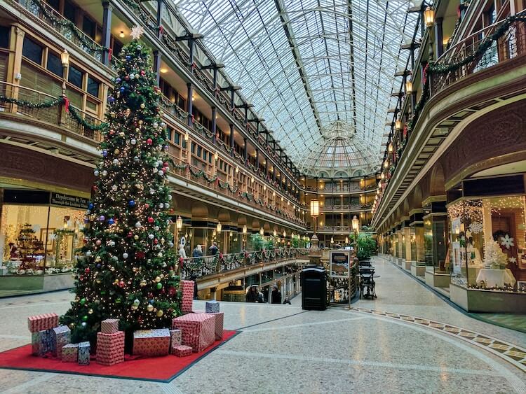 Cleveland Arcade at Christmas
