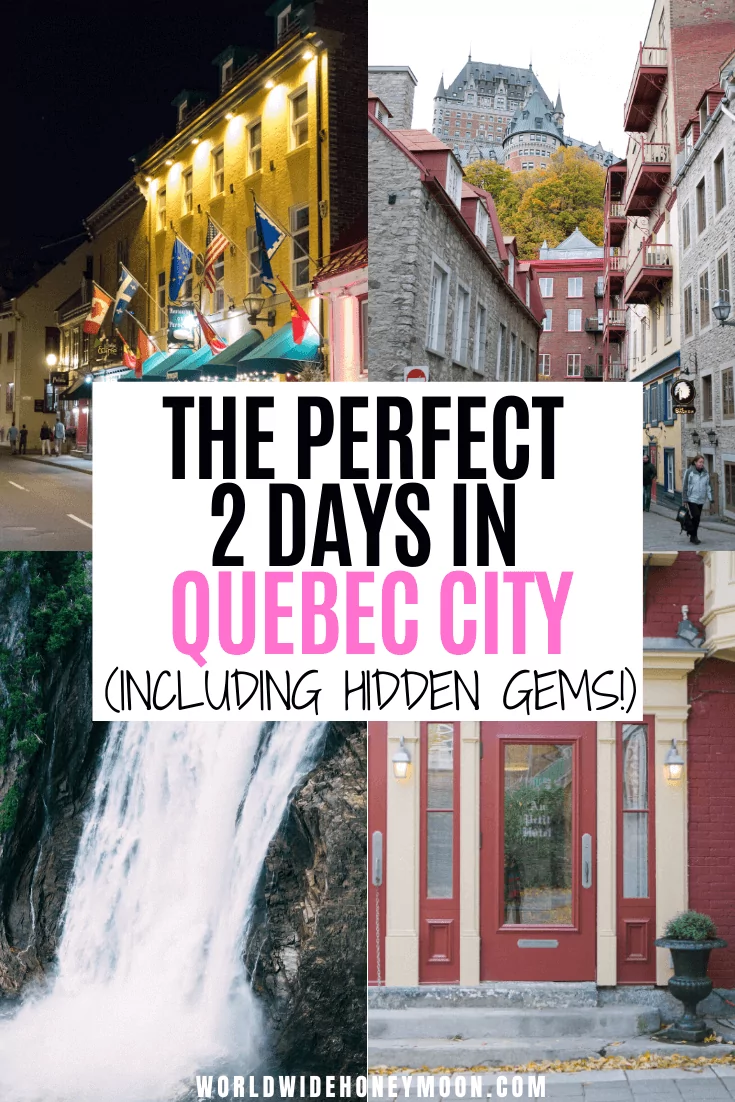 This is the ultimate Quebec City 2 day itinerary | Quebec City Canada | 2 Days in Quebec City | 2 Day Itinerary Quebec City | What to do in Quebec City in 2 Days | Quebec City Things to do | Quebec City 2 Days | Weekend in Quebec City | Quebec Weekend Trip | Quebec City Weekend | Girls Weekend Quebec City | Canada Travel | Quebec Canada | Visit Canada | Visit Quebec City #visitcanada #quebeccity #quebeccanada #quebeccitycanada