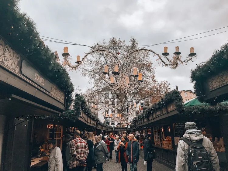 Alter Market in Cologne, Germany beautiful chalets