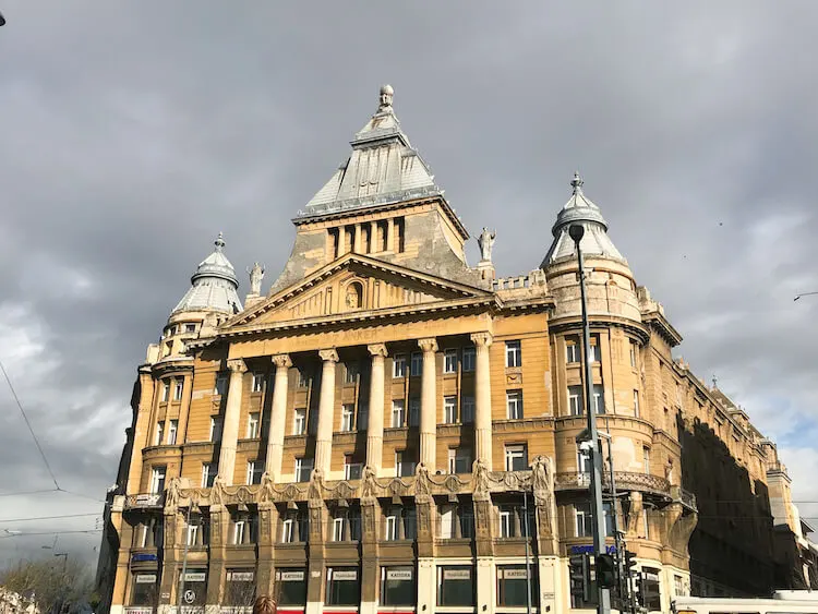 Building architecture in Budapest