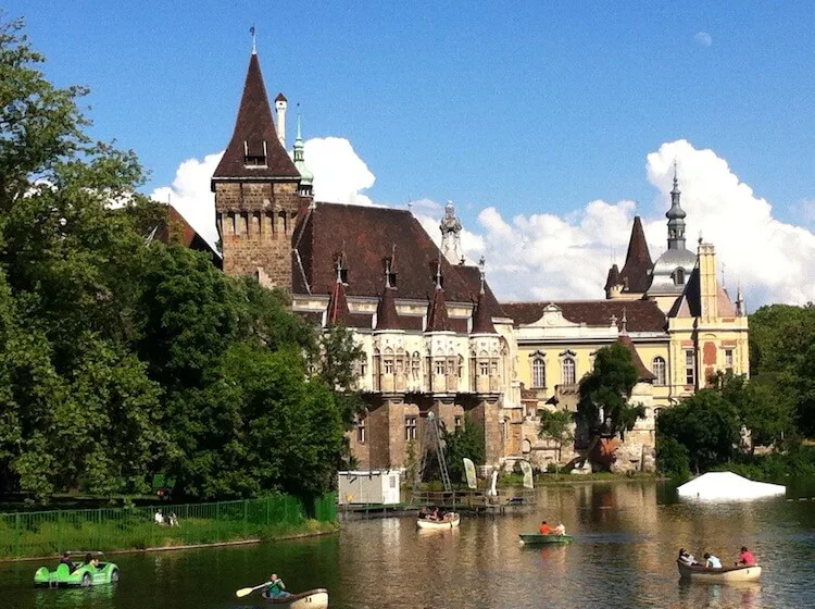 Castle in the Park in Budapest