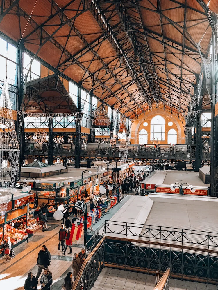 Inside of Central Market Hall in Budapest - Budapest in 4 days