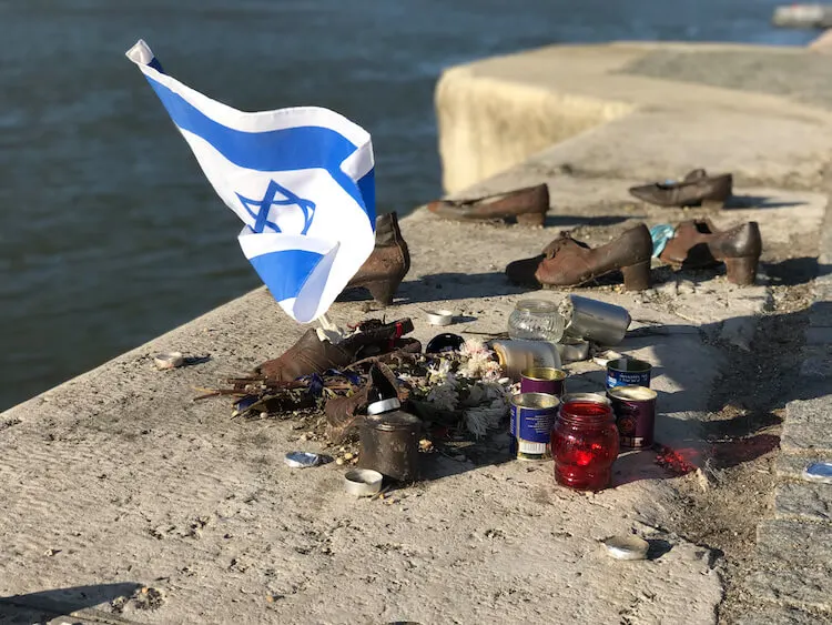 Memorial in Budapest of Shoes on the Danube