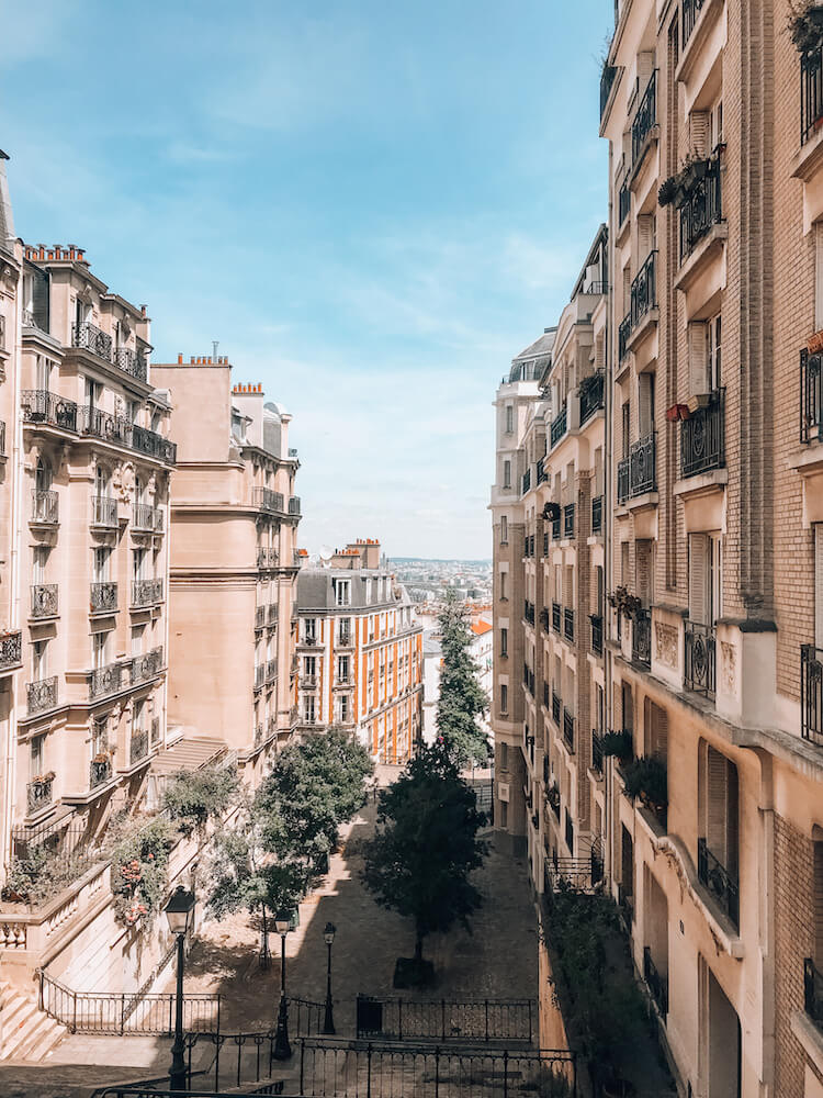 Montmartre neighborhood in Paris, France