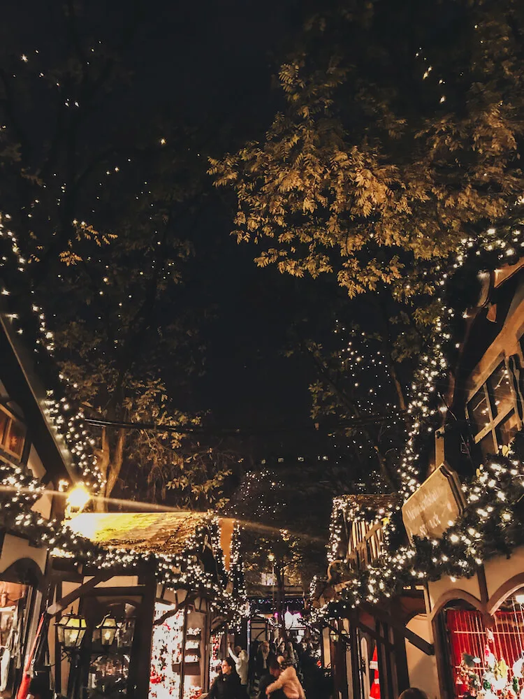 Saint Nicholas Christmas Market at night