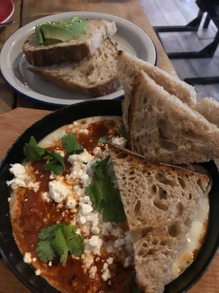 Shakshuka at London Coffee Society in Budapest