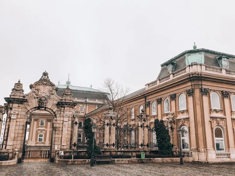 The side entrance to Budapest Castle