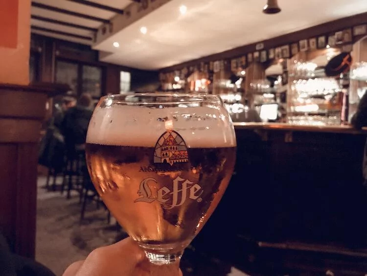 Leffe Beer at a pub in Antwerp in One Day