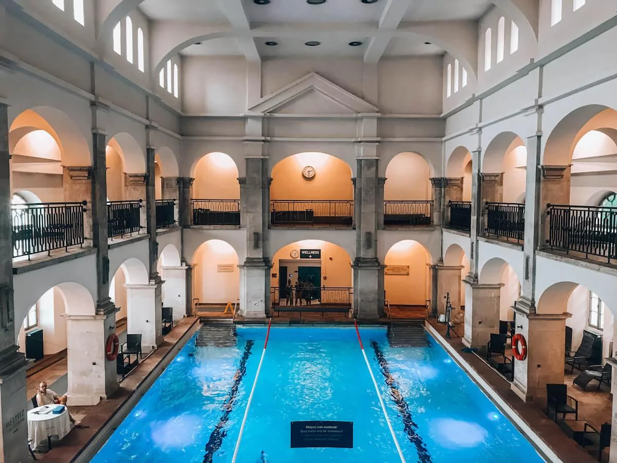 Swimming pool at Rudas Baths in Budapest