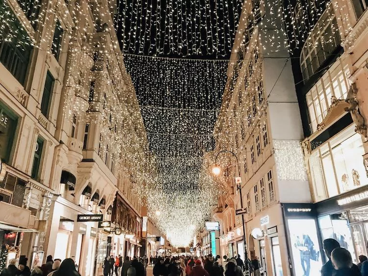 Vienna around Christmas at night- 2 days in Vienna