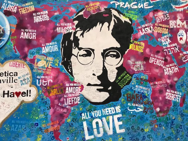 Lennon Wall in Prague