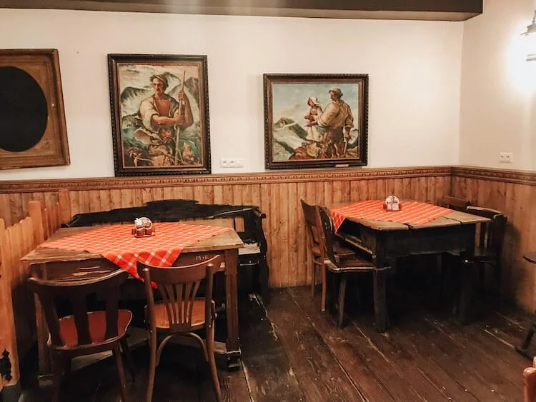 Main dining area at Slovak Pub in Bratislava