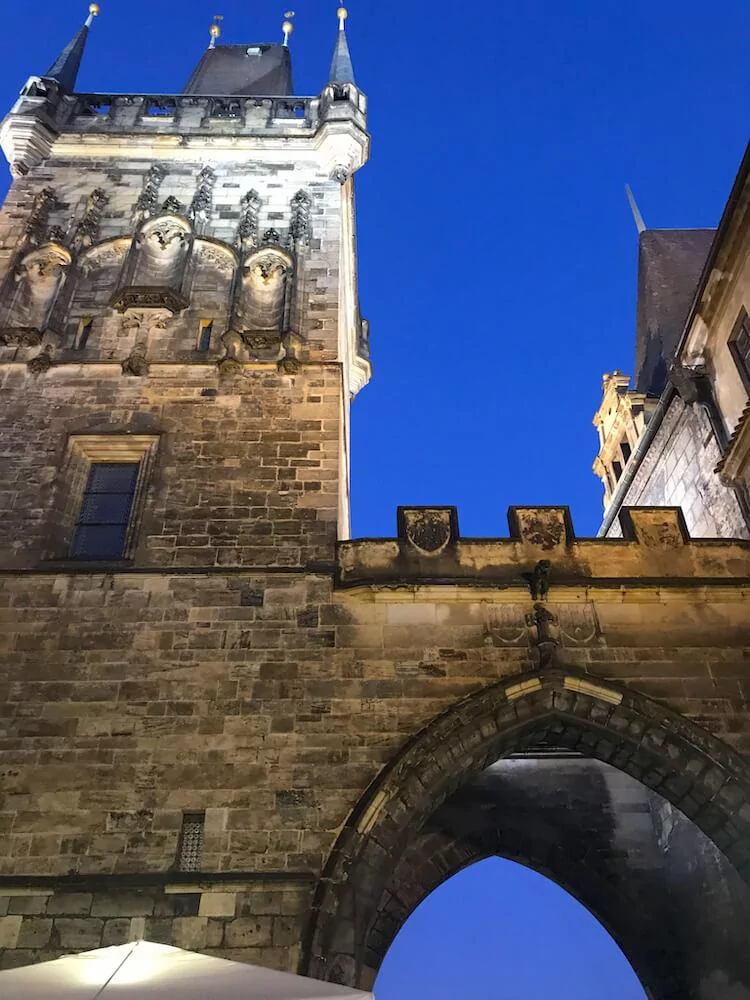 Prague Tower at night