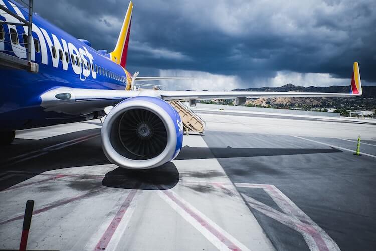 Southwest Airlines at the airport
