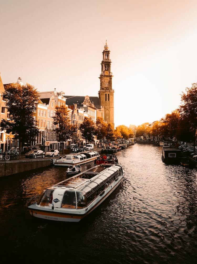Amsterdam at twilight