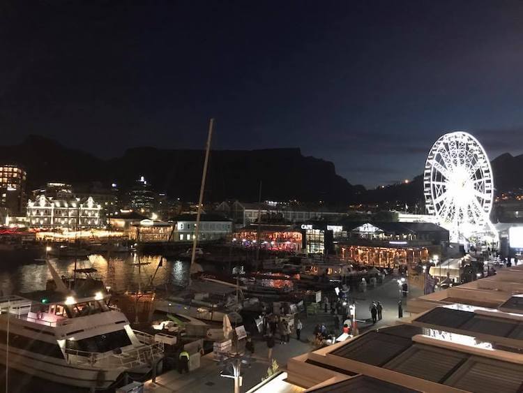 V&A Waterfront at night