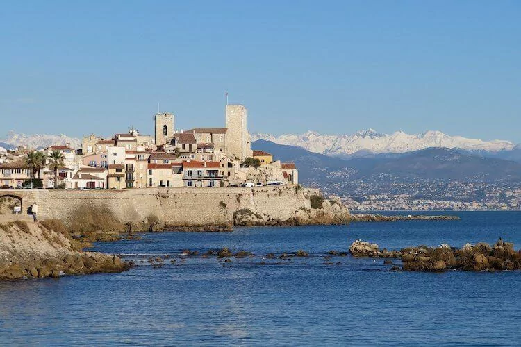 Views of the city and mountains in Antibes- Honeymoon Europe