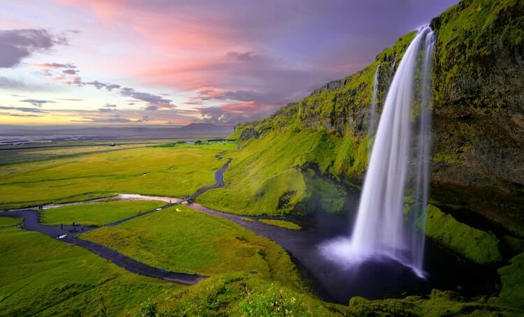 Waterfall in Iceland- Adventure Honeymoons in Europe