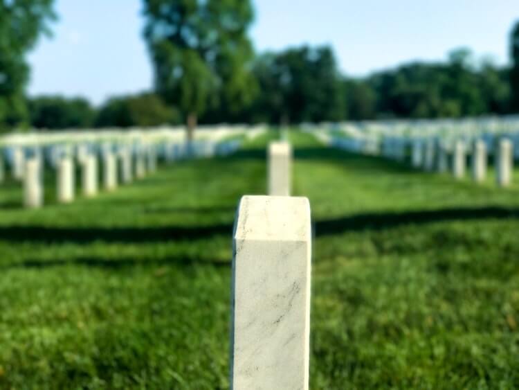 Tumbas en el Cementerio Nacional de Arlington