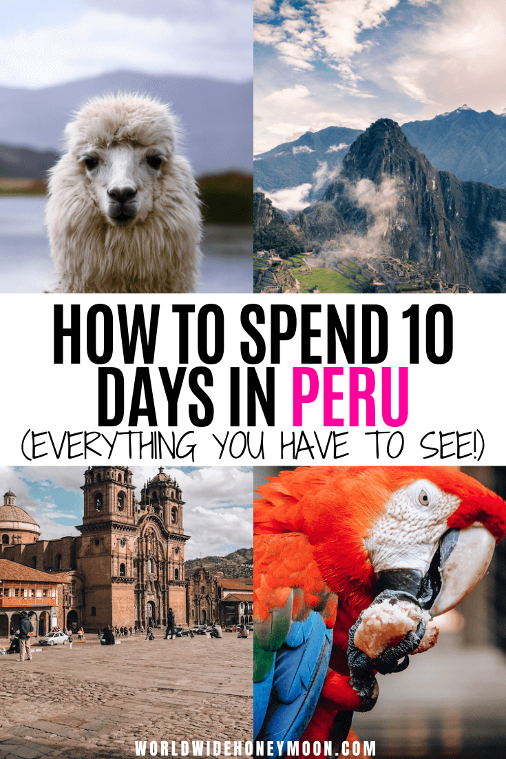 This is the ultimate 10 day Peru itinerary | Peru 10 Days | Peru Itinerary 10 Days | 10 Days in Peru Packing | 10 Days in Peru Itinerary | Peru Travel Inspiration | Things to do in Peru | Peru Photography | Travel to Peru | Peru Travel Tips | Rainbow Mountain Peru | Lima Peru | Machu Picchu Peru | Cusco Peru | Peru Guide #peru #perutravel #machupicchu #peruphotography #peru10days #peruitinerary