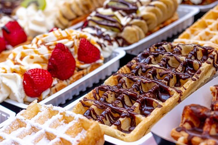 Brussels waffles in Brussels- What to eat in Brussels