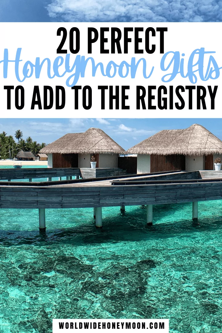 From honeymoon fund ideas to gifts for the honeymoon, these are the perfect wedding registry gifts | Wedding Gift Ideas | Honeymoon Gift Ideas For Couple | Wedding Gift Ideas for Bride and Groom | Wedding Gifts | Wedding Registry Ideas Unique | Wedding Registry Must Haves | Honeyfund | Honeymoon Fund | Honeymoon Gifts