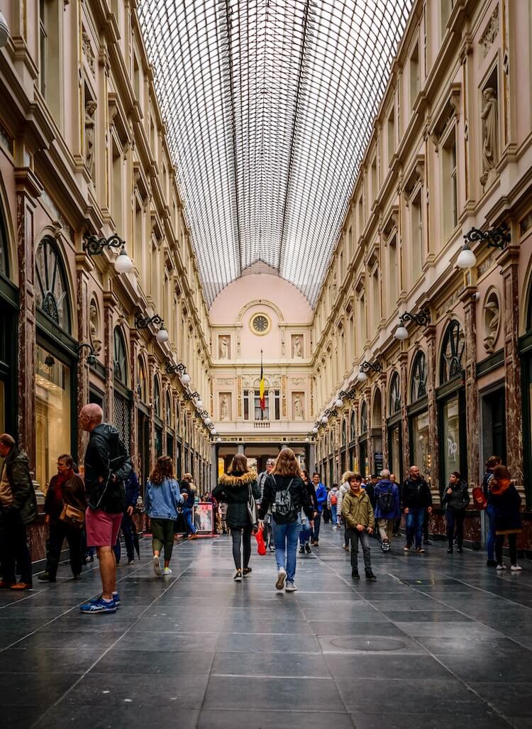 Royal Galleries of Saint Hubert in Brussels