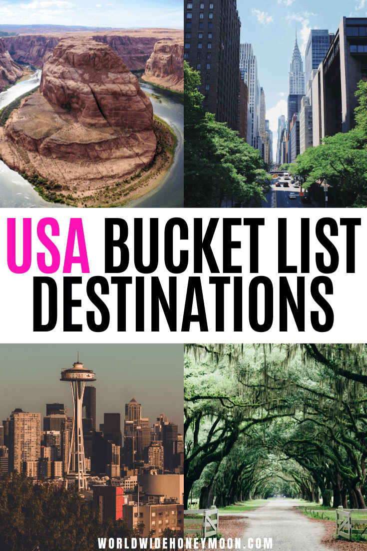 north america travel bucket list