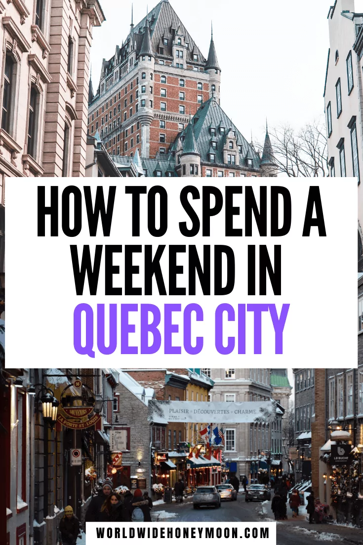 This is the ultimate Quebec City 2 day itinerary | Quebec City Canada | 2 Days in Quebec City | 2 Day Itinerary Quebec City | What to do in Quebec City in 2 Days | Quebec City Things to do | Quebec City 2 Days | Weekend in Quebec City | Quebec Weekend Trip | Quebec City Weekend | Girls Weekend Quebec City | Canada Travel | Quebec Canada | Visit Canada | Visit Quebec City #visitcanada #quebeccity #quebeccanada #quebeccitycanada #2daysinquebec