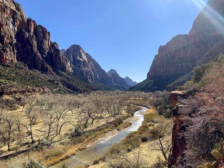 Zion National Park in Winter