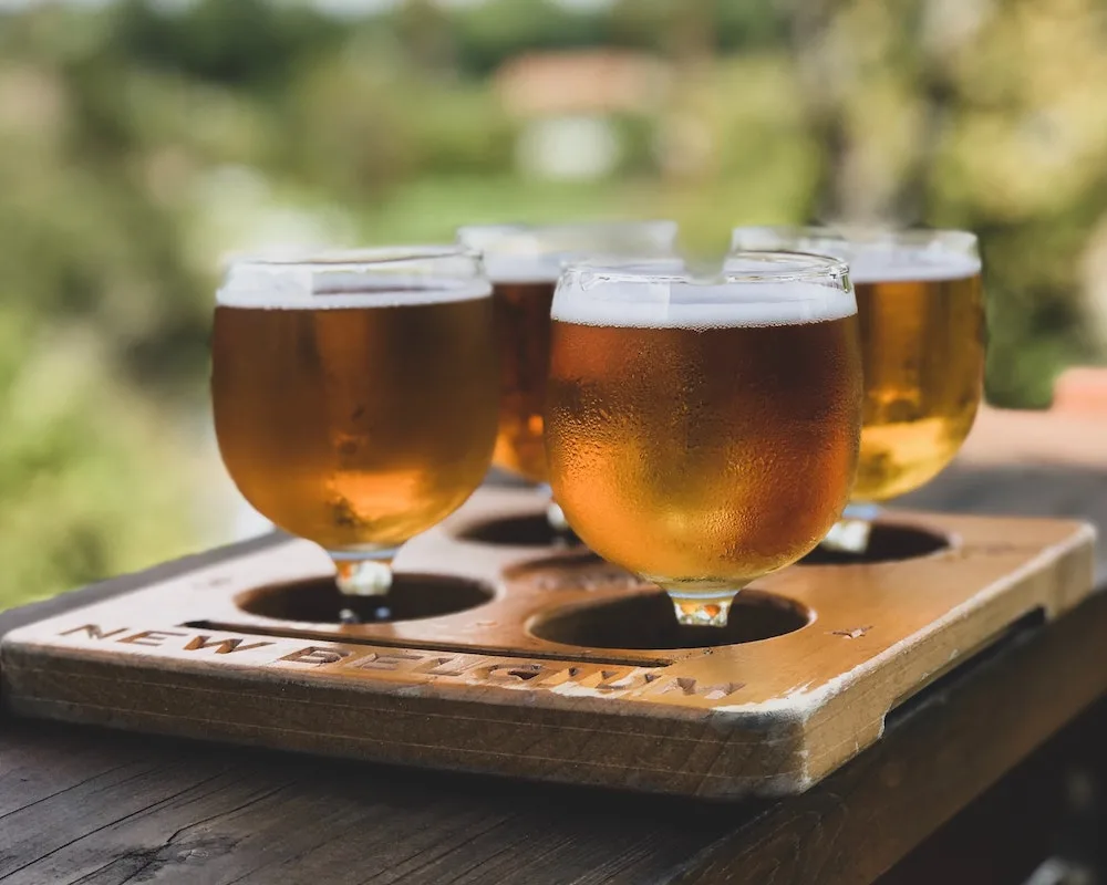 Beer flight from New Belgium | Asheville