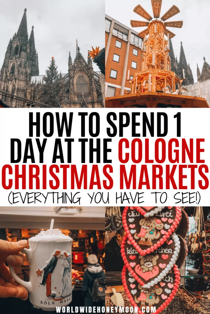 This is the ultimate guide to a Cologne Christmas Market Crawl in 1 Day | Cologne Cathedral | Koln Christmas Market | Cologne Germany | Cologne Germany Photography | Cologne Christmas Market Germany | Cologne Christmas Market Food | Cologne Germany Christmas | German Christmas Market #colognegermany #colognechristmasmarket #germanchristmasmarkets #christmasmarkets #cologne