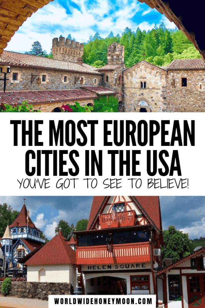 These are the most European cities in the US | European Cities in the USA | US Cities That Look Like Europe | European Cities in North America | Prettiest Cities in the US | Prettiest US Cities | Most European Cities in America | Cities in the US to Visit | US Cities to Visit | USA vs Europe #europeancitiesintheus #prettiestuscities #citiesintheus #usatravel