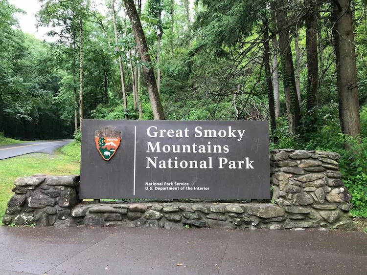 Great Smoky Mountains National Park Sign