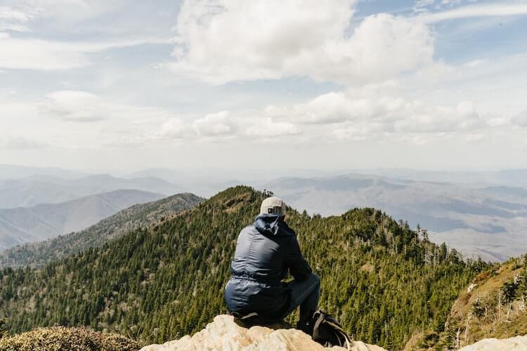 Mount LeConte on a sunny day