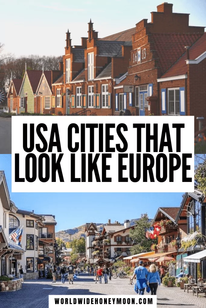 These are the most European cities in the US | European Cities in the USA | US Cities That Look Like Europe | European Cities in North America | Prettiest Cities in the US | Prettiest US Cities | Most European Cities in America | Cities in the US to Visit | US Cities to Visit | USA vs Europe #europeancitiesintheus #prettiestuscities #citiesintheus #usatravel